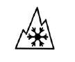 Picture of the Alpine symbol, a 3-peak- mounain with snowflake