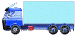 Motordrivet fordon med tre axlar, illustration