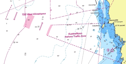 Trafiksepareringssystem, karta