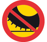 Förbud mot trafik med annat motordrivet fordon med dubbdäck än moped klass II