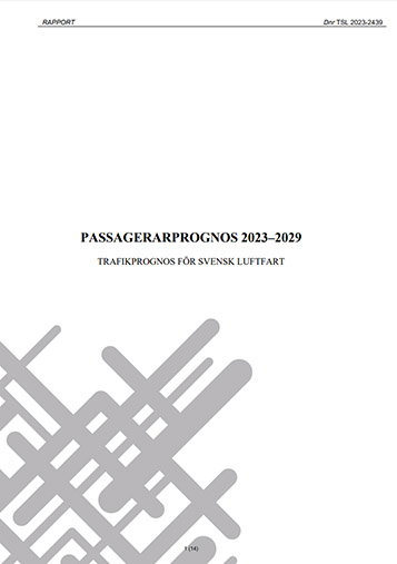 Passagerarprognos 2023-2029, höst