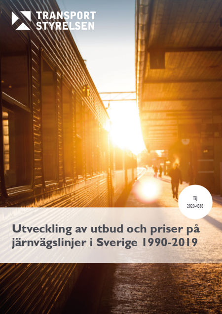 Utveckling av utbud och priser på järnvägslinjer i Sverige 1990-2019
