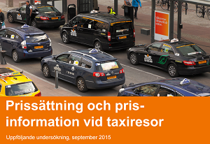 Prissättning och prisinformation vid taxiresor – uppföljande undersökning 2015
