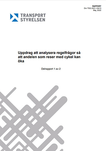 Uppdrag att analysera regelfrågor så att andelen som reser med cykel kan öka