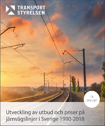 Utveckling av utbud och priser på järnvägslinjer i Sverige 1990-2018