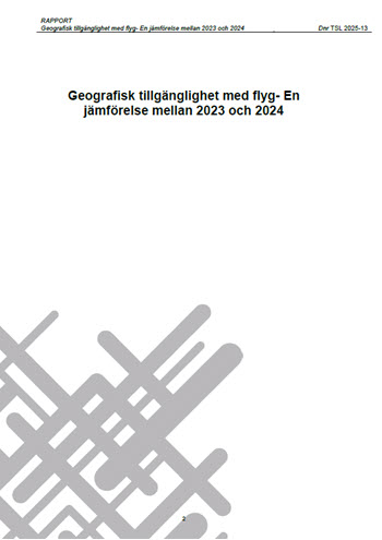 Geografisk tillgänglighet med flyg 2024